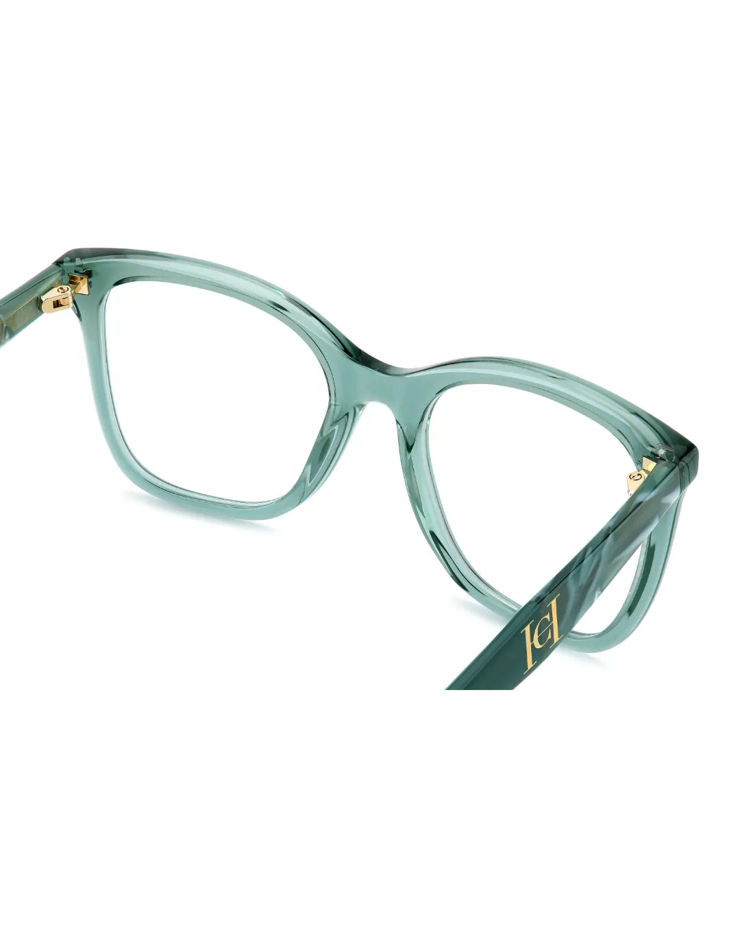 Gafas Graduables Carolina Herrera HER 0378 | Montura Redonda de Acetato en Verde Salvia para Mujer