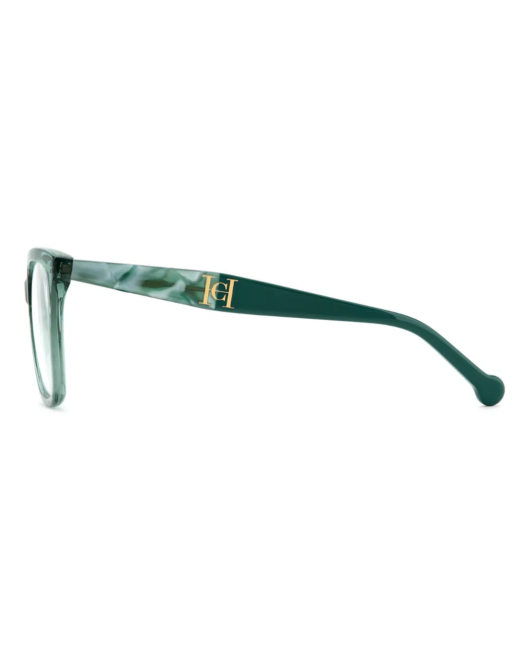 Gafas Graduables Carolina Herrera HER 0378 | Montura Redonda de Acetato en Verde Salvia para Mujer