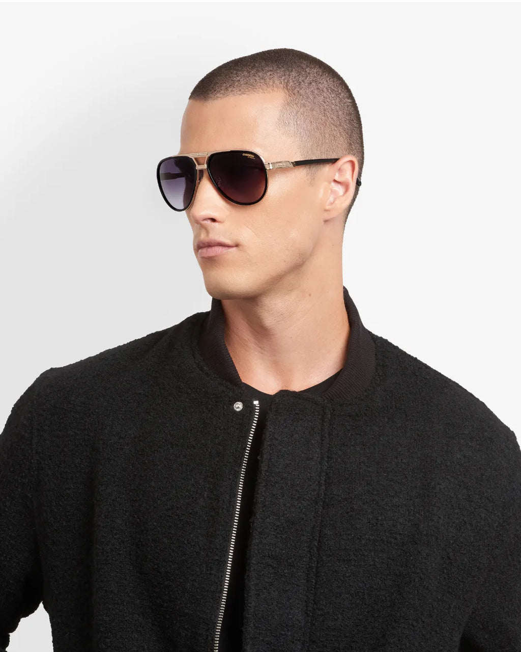 Gafas de Sol Carrera 1076/S/US – Aviador en Acero Inoxidable Black Gold