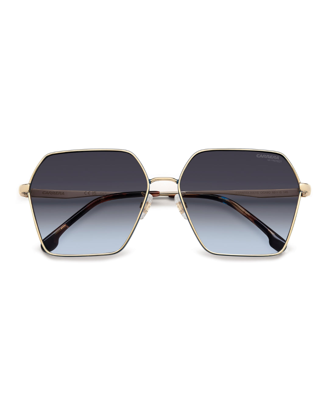 Lentes de Sol Carrera 3057/S para Mujer | Cuadrados Dorado y Azul Teal