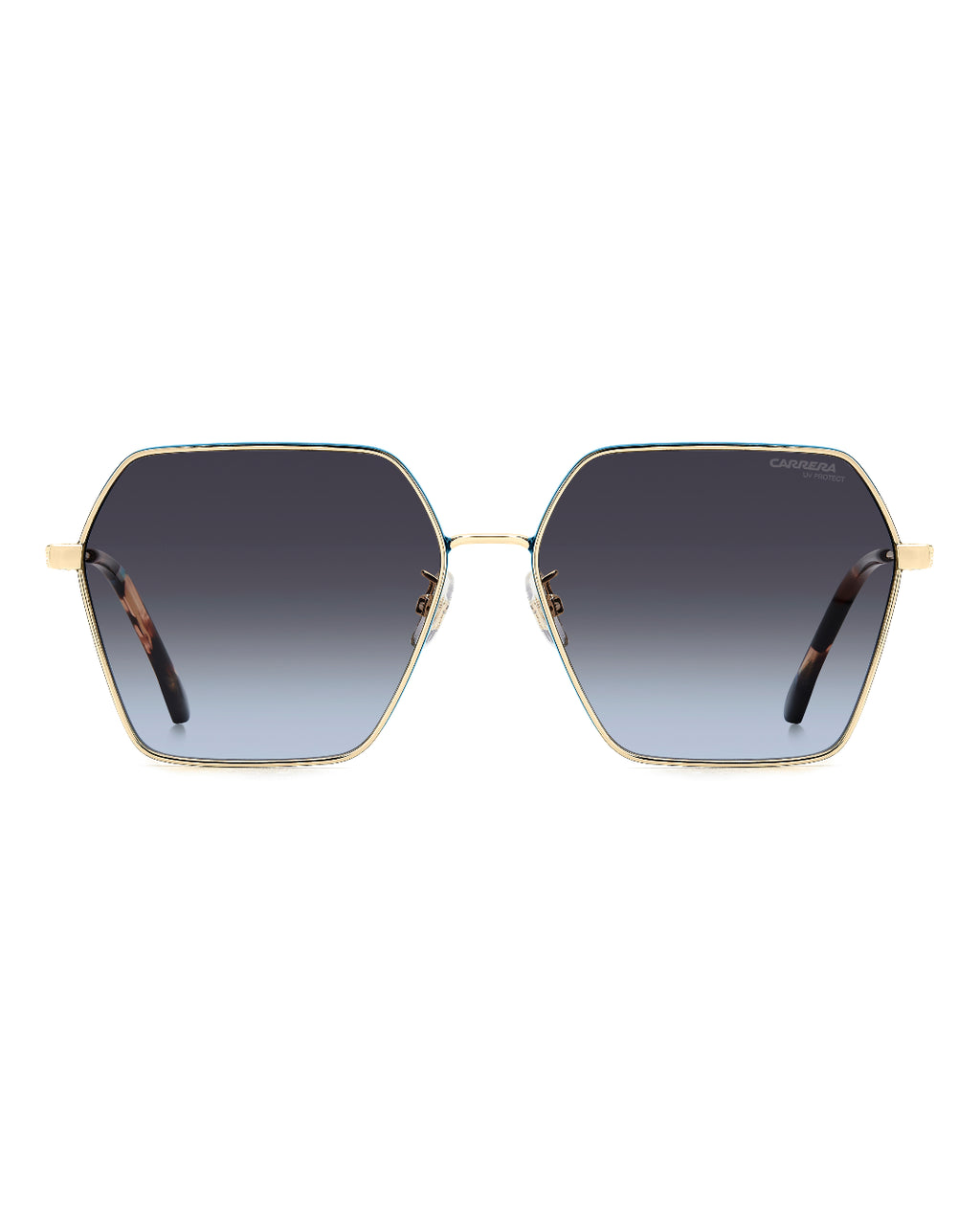 Lentes de Sol Carrera 3057/S para Mujer | Cuadrados Dorado y Azul Teal