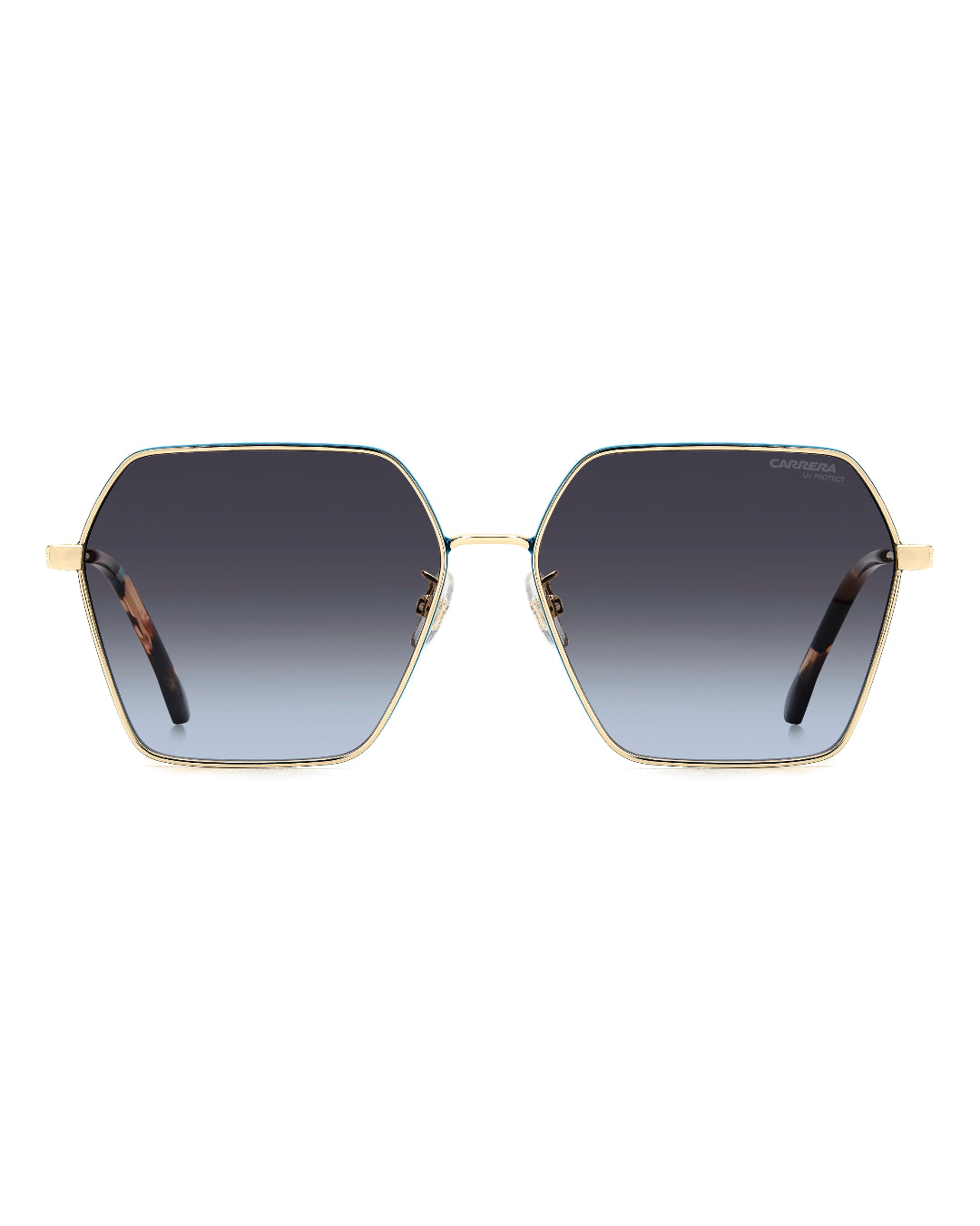 Lentes de Sol Carrera 3057/S para Mujer | Cuadrados Dorado y Azul Teal