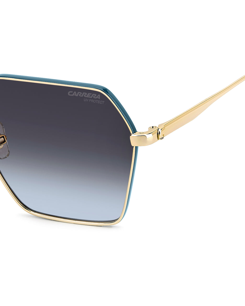 Lentes de Sol Carrera 3057/S para Mujer | Cuadrados Dorado y Azul Teal
