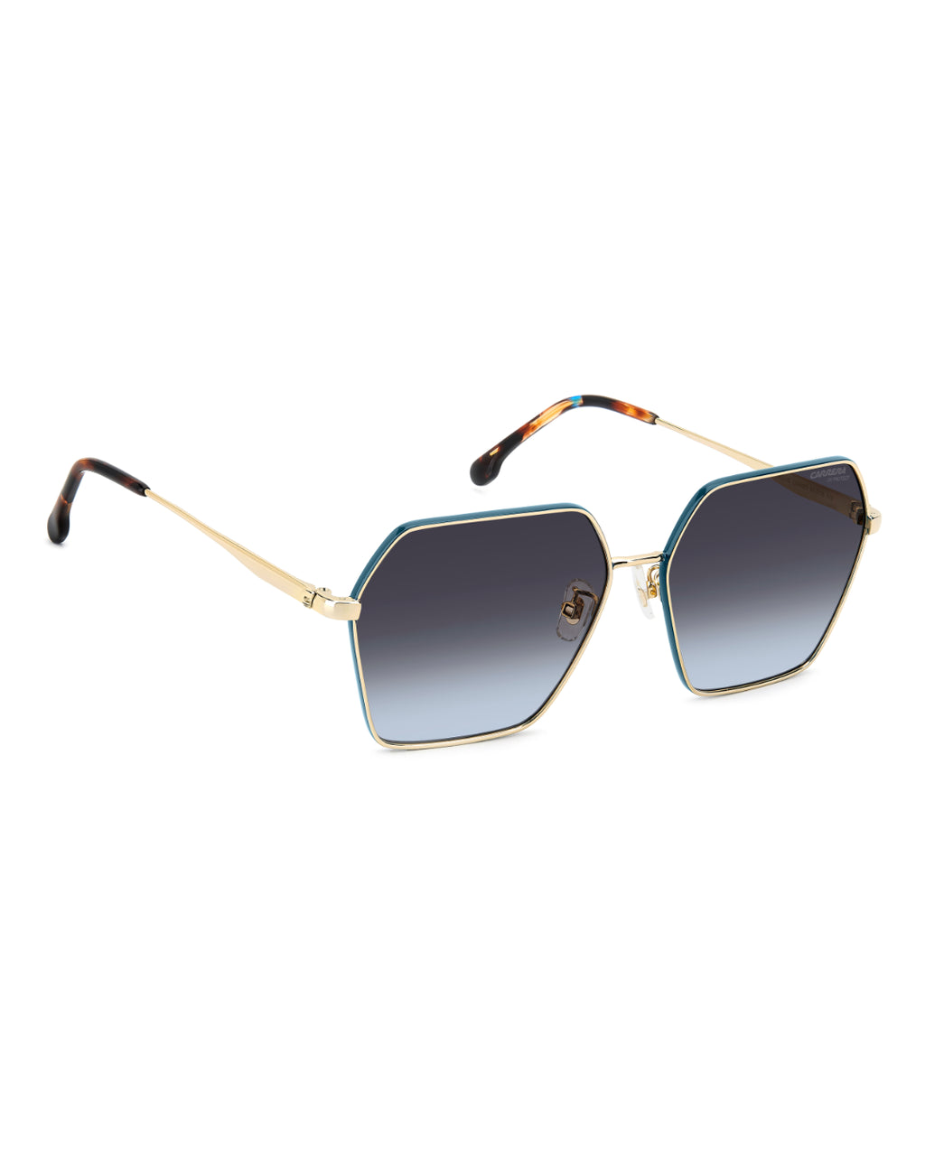 Lentes de Sol Carrera 3057/S para Mujer | Cuadrados Dorado y Azul Teal