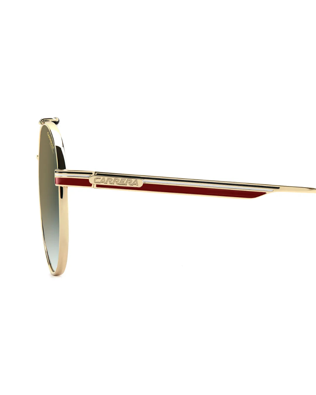 Gafas de Sol Carrera 381/S – Redondas Icónicas en Dorado y Rojo con Doble Puente