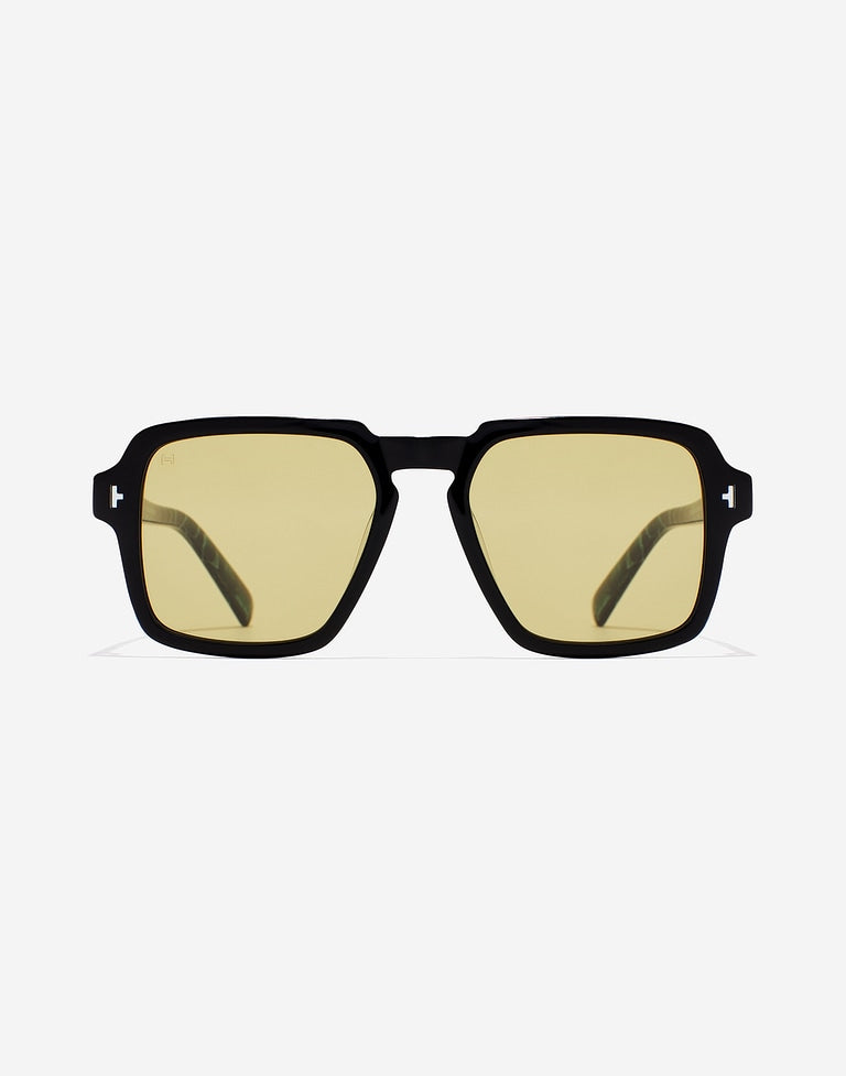 Gafas de Sol Lash – Black Matcha: Estilo Vintage Cuadrado con Efecto Mármol